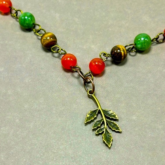 Handmade Autumn Tree Branch Charm Necklace! - Picture 4 of 5